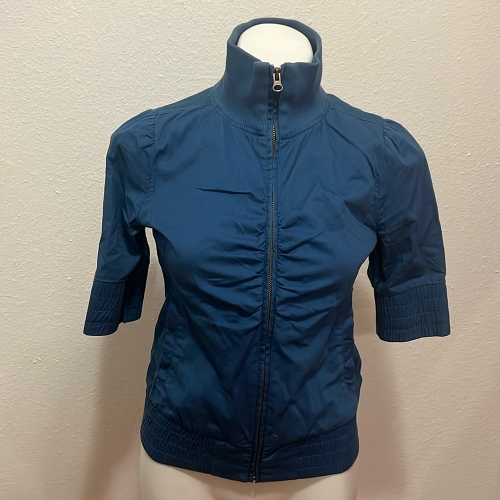 Rubbish Zip Up Blue Coat Sz S